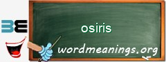 WordMeaning blackboard for osiris